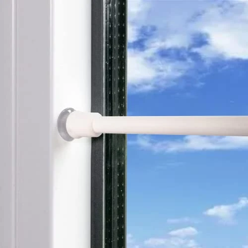 Tijdelijke aanbieding: 2 stuks klemstangen voor gordijnen, curtain rod no drill, gordijnroede, curtain rod uittrekbaar, telescoopstang om vast te klemmen, voor gordijnen, kasten, doe-het-zelf rek, wit (30-45CM) van 10.99 € naar 9.34 € (15% korting)