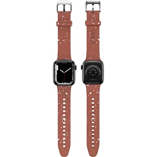 Offre limitee: Otterbox Bracelet Terrus pour Apple Watch 40/41/42mm, Bracelet de rechange en silicone doux au toucher durable pour Apple Watch, avec des éclats colorées en matériau recyclé, Rouge de 29.99 EUR a 10.39 EUR (economie 65%)