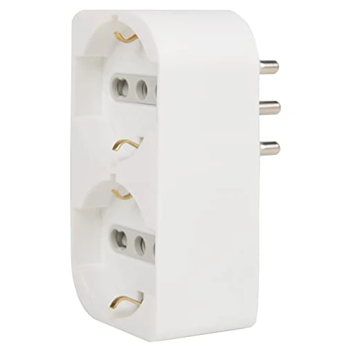 Offerta a tempo: Electraline 71942 Adattatore Doppio, Multipresa due Posti frontali P40 polivalenti — 13% da 8,99 € a 7,78 €