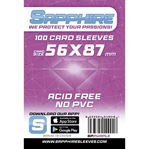 Zeitlich begrenztes Angebot: Red Glove - 3 Pack 100 Sapphire Sleeves Purple 56 x 87 SPPURPLE3P von 20.10 € auf 20.10 € (0.00% Rabatt)
