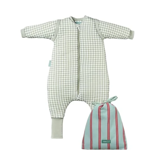 Offre limitée : molis&co - Gigoteuse pour Bébé avec Pieds, Manches Amovibles et Chaussettes - Gigoteuse Tog 2.5 - Turbulette Hiver pour Bébé, Fille Garçon - 100% Coton (certifiée Oeko-TEX) - Mint Tea (2 Ans) de 44.95 € à 44.95 € (0.00% de remise)