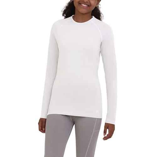 Oferta limitada: TCA Camiseta de Manga Larga de Entrenamiento SuperThermal para Niñas - Blanco, M Niñas (8-10 Anos) de 21.99 € a 7.99 € (ahorro 64%)