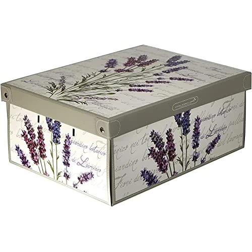 Oferta limitada: Lavatelli Cajas Almacenaje Cartón y Tapa Perfumada Lavanda 25x35x17,5cm de 8.90 € a 8.90 € (ahorro 0.00%)