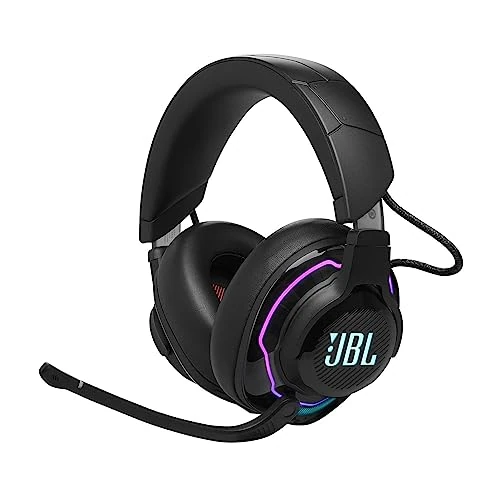 Offerta a tempo: JBL Quantum 910 Cuffie Gaming Over Ear True Wireless Bluetooth, Cancellazione Adattiva del Rumore, Head Tracking, Microfono a Braccio Incorporato, Compatibilità con PC e Multipiattaforma, Nero - 16% da 249.99 € a 210.00 €