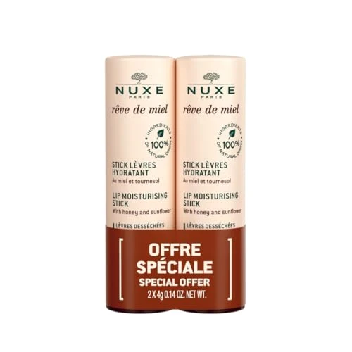 Offerta a tempo: Nuxe Duo Stick idratante per labbra Rêve di Miele 2x4g Sticks - 25% da 13.35 € a 10.00 €