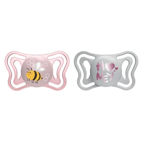 Offerta a tempo: Chicco PhysioForma Light, Succhietto in Silicone 2-6 Mesi, Ciuccio Bimba con Tettarella in Silicone, Leggero e Traspirante, Forma Ergonomica, Supporta il Corretto Sviluppo della Bocca, Rosa, 2 pezzi - 40% da 12.49 € a 7.52 €