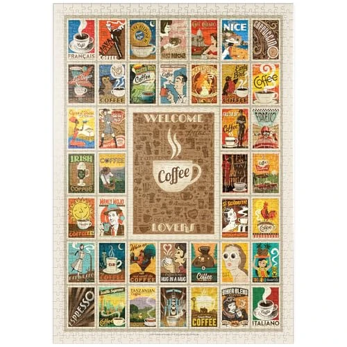 Offerta a tempo: MyPuzzle Collezione Di Caffè, Poster D'epoca - Premium 1000 Pezzi Puzzle - MyPuzzle Collezione speciale di Anderson Design Group — 23% da 32,04 € a 24,79 €