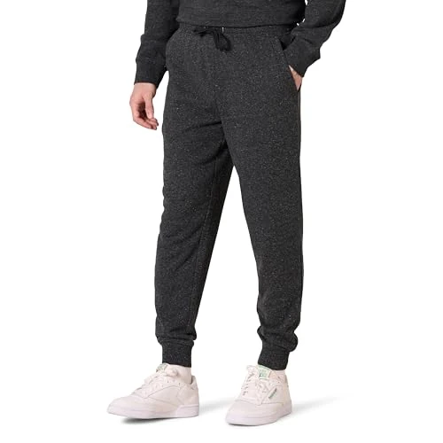 Offerta a tempo: Amazon Essentials Pantaloni Della Tuta in French Terry Leggeri (disponibile nelle taglie Big & Tall) Uomo, Carbone Puntinato, XXL - 0.00% da 21.70 € a 21.70 €