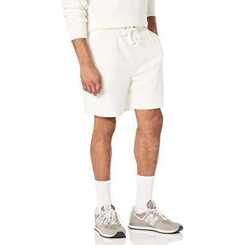 Offerta a tempo: Amazon Essentials Pantaloncini in Felpa Leggeri Uomo, Bianco Guscio D'uovo, XL - 0.00% da 11.34 € a 11.34 €