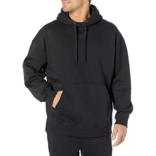 Limited-time offer: Amazon Essentials Men's Oversized Fit Heavyweight Sweatshirt Hoodie (Available in Big & Tall), Black, S from 14.02 GBP to 14.02 GBP (save 0%)