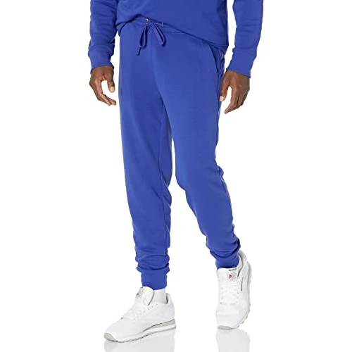 Limited-time offer: Amazon Essentials Men's Relaxed Fit Jogger Lounge Pants, Lightweight French Terry Loungewear, Charcoal Heather, Royal Blue, X-Small from $16.90 to $16.90 (save 0.00%)