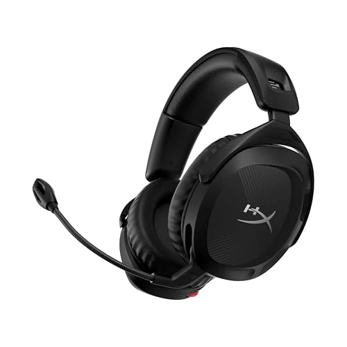 HyperX Cloud Stinger 2 Wireless Gaming-Headset für PC, Kabelloses Over-Ear Headset mit Mikrofon, 2,4 GHz Wireless, DTS Headphone:X Spatial Audio, 50mm Treiber, 20h Akku, Memory-Schaum, Schwarz