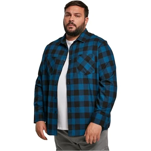 Offerta a tempo: Urban Classics Herren Checked Flanell Shirt — 40% da 39,90 € a 23,99 €