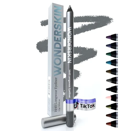 Limited-time offer: Wonderskin Eyeliner Pencil 1440 Longwear Eyeliner Waterproof & Smudge Proof | Waterproof gray eyeliner, smudge-proof formula glides on smoothly for precise, long-lasting definition. from 16.00 £ to 12.80 £ (save 20%)