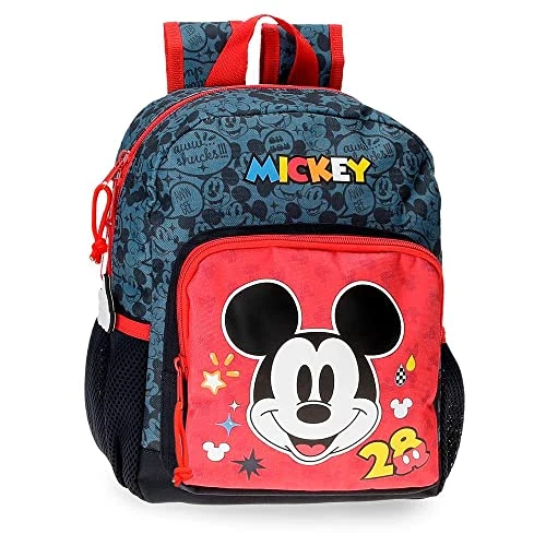 Disney Mickey Get Moving Plecak Przedszkole Wielobarwny 6,44L 23x28x10 cms Poliester, Wielobarwny, plecak przedszkolny