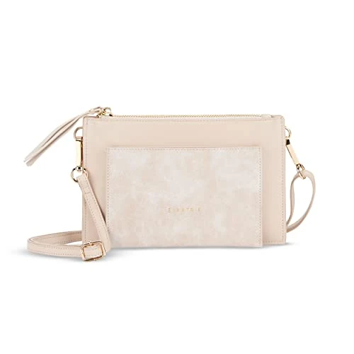 Limitiertes Angebot: Expatrié Umhängetasche Damen Beige - Isabelle - Elegante Clutch und Crossbody Bag mit abnehmbarem Schultergurt - Flache und Kleine Handtasche für Hochzeit & Ausgehen von 49.95 EUR auf 34.96 EUR (Spare 30%)