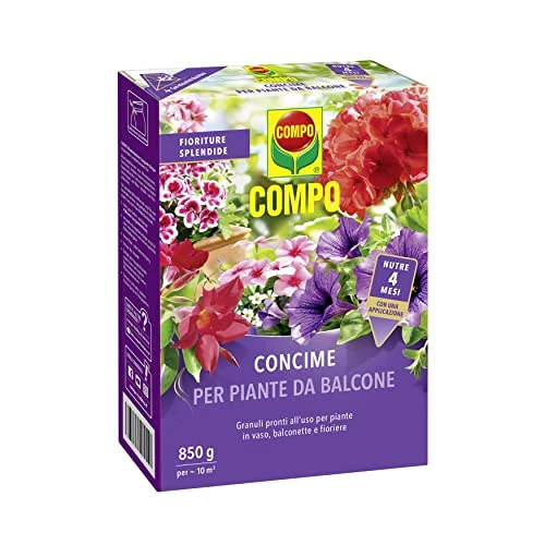 Limited offer: COMPO Concime per Piante da Balcone, Granuli Pronti all'Uso per Piante in Vaso, Balconette e Fioriere, 850 g from 11.50 USD to 11.50 USD (save 0%)