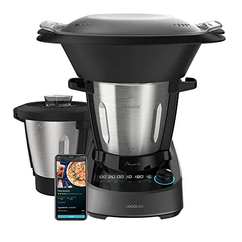 Cecotec Mambo 11090 Havana, 1600 W, 37 Functions, App, Scale, Non-Stick Jug, 3.3 Litre Stainless Steel, Recipe and Accessories