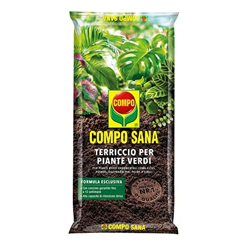 期間限定オファー: COMPO SANA Terriccio per Piante Verdi、Per Piante Verdi ornamentali、Con Aggiunta di Argilla、Sacco 5 L 通常価格 7.25 JPY セール価格 7.25 JPY (割引 0%)