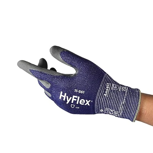 Oferta limitowana: Ansell HyFlex 11-561 Ultracienkie rękawice zapobiegające przecięciu, odporne na ścieranie, profesjonalne rękawice robocze, dla mężczyzn i kobiet, niebieskie, rozmiar S (1 para) z 76.75 zł na 76.75 zł (oszczędź 0.00%)