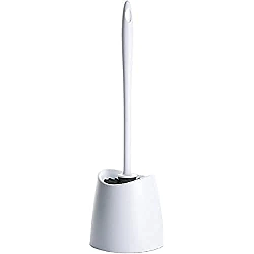 TATAY Klobürste | Robustes Material | Modernes Design | Fester und Langlebiger Bürstenkopf für Hygiene | Farbige WC-Bürsten für jedes Bad | 12 x 12 x 38 cm – Weiß