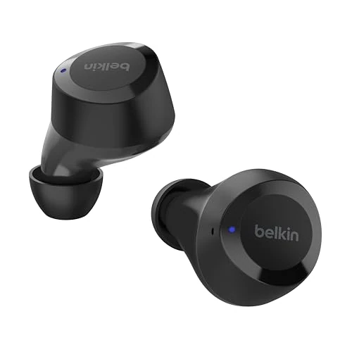 Beperkte aanbieding: Belkin SoundForm Bolt True Wireless Earbuds, oordopjes draadloos, batterijduur tot 28 uur en Mono-modus, zweet- en waterbestendig (IPX4), Bluetooth-koptelefoon met microfoon, Zwart van 29.99 EUR naar 25.69 EUR (besparing 14%)
