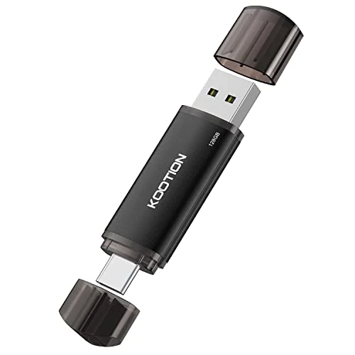 Offre limitée : KOOTION Clé USB C 128 Go Cle USB 2.0 Type C 128 Go 2 en 1 Clef USB 128GB OTG Mémoire Stick (USB 2.0+USB Type C, Noir) de 16.99 € à 16.99 € (0.00% de remise)