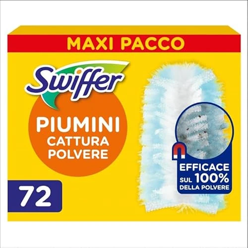 Swiffer Duster Ricambi Per Piumino Catturapolvere 24 Pezzi, Per Catturare E Intrappolare La Polvere