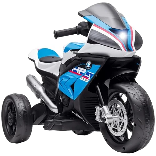 Offerta a tempo: HOMCOM Moto per Bambini 18-60 Mesi Modello BMW HP4 con Fari, Musica e Pedali, in PP e Metallo, 82.5x42x54 cm, Blu - 20% da 103.95 € a 83.52 €