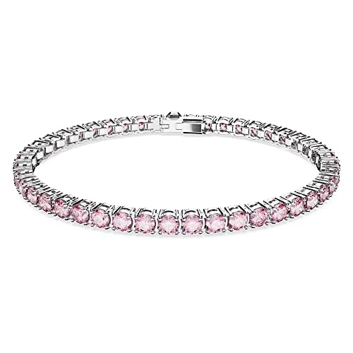 Zeitlich begrenztes Angebot: Swarovski Matrix Tennis, Rhodiniertes Damenarmband mit Strahlenden, Violett-Rosafarbenen Swarovski Kristallen von 199.00 € auf 131.01 € (34% Rabatt)