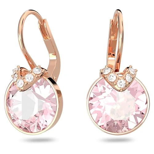 Swarovski Bella V Drop-Ohrhänger, Rosé Vergoldete Ohrringe mit Strahlenden Swarovski Kristallen