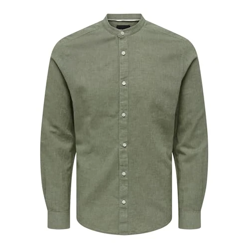 Oferta limitada: Only & Sons Camisa Masculina ONSCAIDEN Camisa, marrón, S de 39.99 € a 30.06 € (ahorro 25%)
