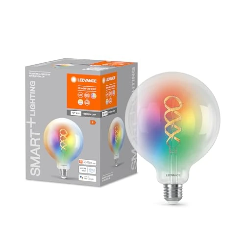 Limited-time offer: LEDVANCE Smart+ WiFi LED lamp, White Glass, 4.8W, 470lm, Globe Shape with 125mm Diameter & E27 Base, Adjustable Color & White Light, dimmable, app or Voice Control, Long Life from 26.70 GBP to 26.70 GBP (save 0%)