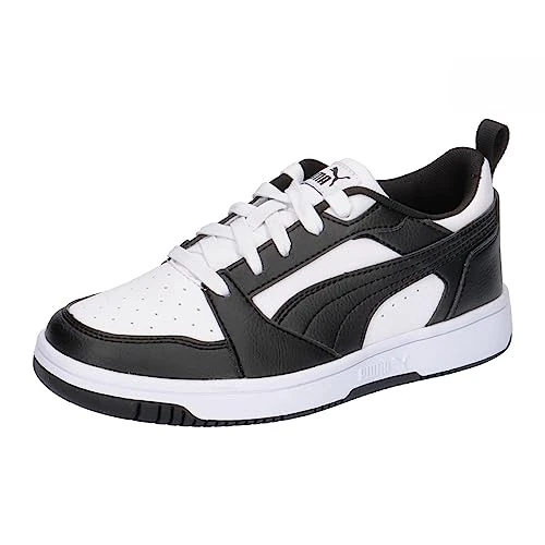 Offerta a tempo: PUMA Rebound V6 Lo Jr, Sneaker Unisex - Bambini e ragazzi, Puma White Puma Black, 37 EU - 45% da 54.95 € a 30.18 €