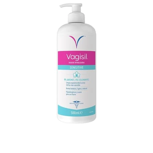 Offerta a tempo: Vagisil Detergente Intimo Donna Sensitive, Igiene Intima Quotidiana, pH Bilanciato, per Pelle Sensibile, Extra Delicato, Senza Sapone, Coloranti e Profumo, 500 ml - 32% da 11.95 € a 8.17 €