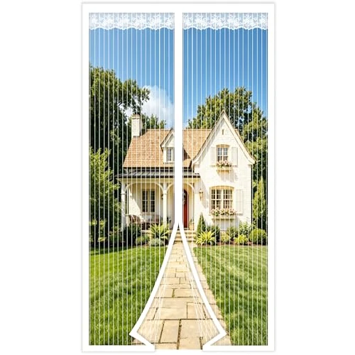 Offerta a tempo: DIKER Zanzariera Magnetica per Porte Anti Zanzare Calamite Tenda Anti Zanzare Insetti Facile da installare per ideale per porte da balcone, cantine, terrazze (Bianco, 80 * 200cm) - 23% da 25.98 € a 19.93 €