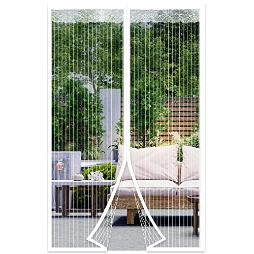 Offerta a tempo: DIKER Zanzariera Magnetica per Porte Anti Zanzare Calamite Tenda Anti Zanzare Insetti Facile da installare per ideale per porte da balcone, cantine, terrazze (Bianco, 90 * 210cm) - 0.00% da 22.47 € a 22.47 €