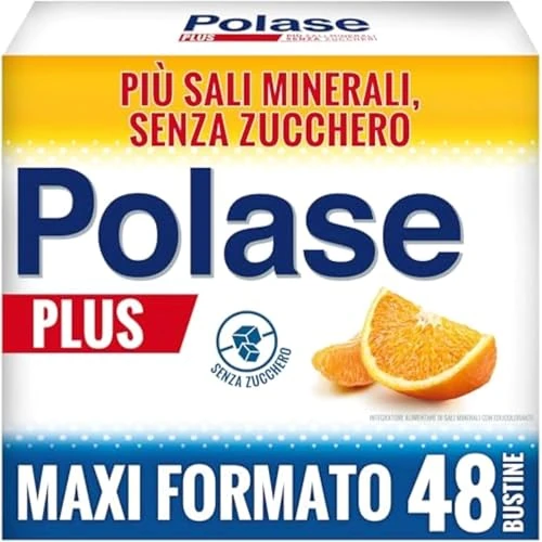 Offerta a tempo: Polase Plus Magnesio e Potassio, Integratore Alimentare Sali Minerali Contro Stanchezza, Fatica e Caldo, Gusto Arancia e Mandarino, Maxi formato da 48 Bustine (2x24) - 35% da 34.99 € a 22.90 €