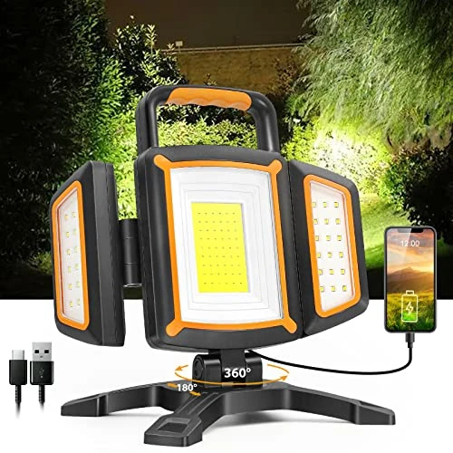 Offerta a tempo: SYLSTAR Faro LED Ricaricabile da 30W, 3000LM Faretto a Batteria Super Luminoso Portatile con Magnete, 5 Modalità e Funzione Power Bank per Pesca, Garage, Officina, Campeggio e Emergenza, Impermeabile - 0.00% da 39.99 € a 39.99 €