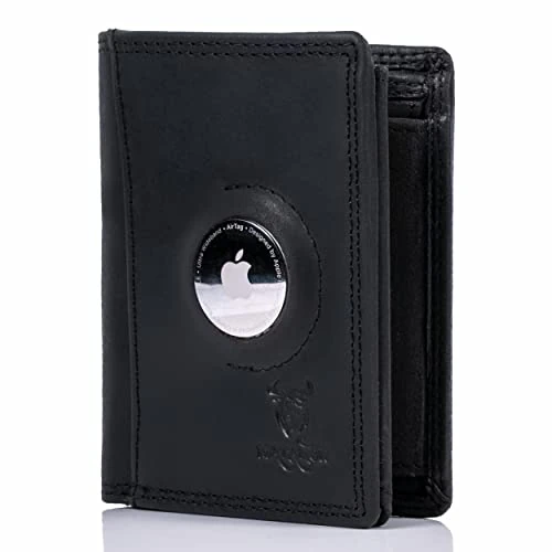 Offerta a tempo: MATADOR Portafoglio da uomo in pelle con scomparto AirTag, Nappa nera, Minimallist Wallet, Moderno - 52% da 52.50 € a 24.95 €