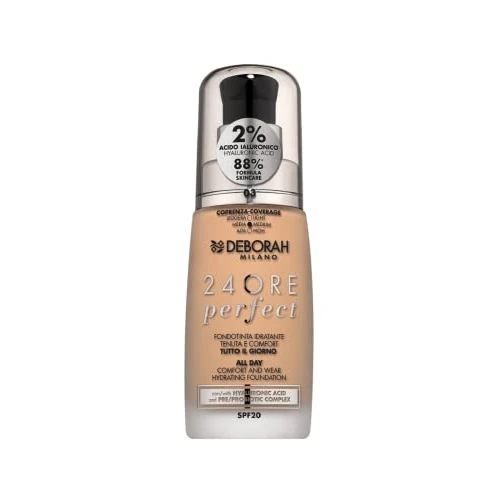 Offerta a tempo: Deborah Milano - Fondotinta Liquido 24 Ore Perfect Idratante SPF 20, N.3 Caramel Beige, 30.0 millilitro, 1 - 54% da 17.45 € a 8.00 €