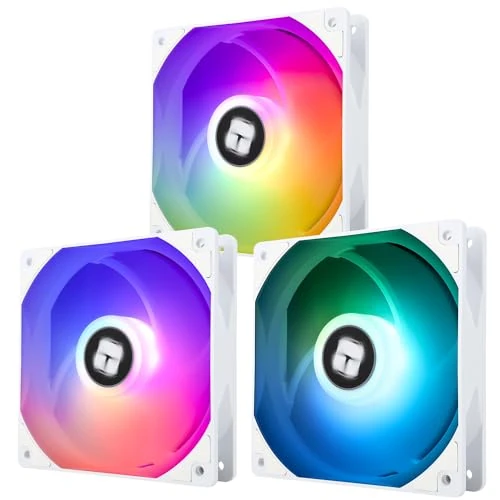 Limited offer: Thermalright 120 mm White ARGB CPU Fan, 4-Pin PWM, Silent, 1550RPM, Pack of 3 from 16.00 EUR to 14.40 EUR (save 10%)