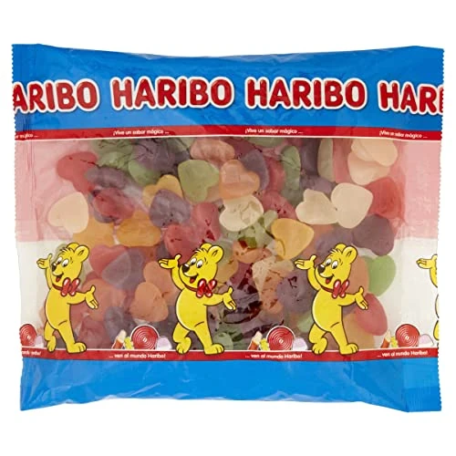 Offerta a tempo: Haribo Cuori Teneri, Caramelle Gommose a Forma di Cuore, Gusto Frutta, Ideali per Feste e Dolci Momenti di Relax - 1kg — 34% da 10,99 € a 7,28 €
