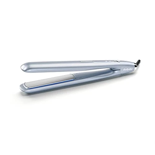 Limitiertes Angebot: BaByliss Hydro Fusion Glätteisen – Dual-Ionen-Technologie, Anti-Frizz-Effekt, 5 Temperatureinstellungen, schnelles Aufheizen, automatische Abschaltung – Blau, ST573E von 79.90 EUR auf 44.90 EUR (Spare 44%)