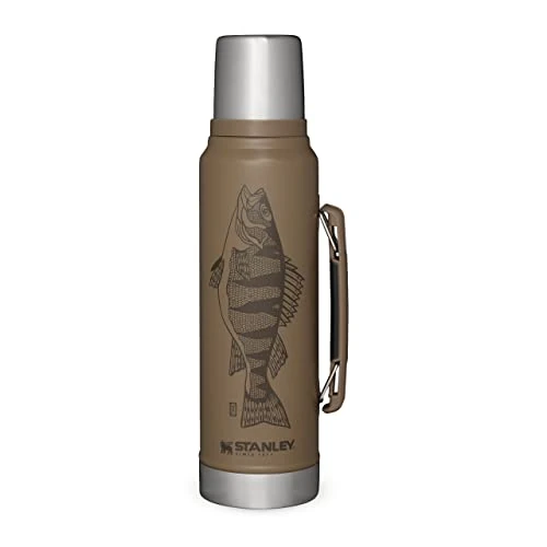 Offerta a tempo: Stanley 1913 Classic Legendary Thermos 1L - Mantiene La Temperatura 24 Ore (Caldo/Freddo) - Borraccia Termica - Senza BPA - Acciaio Inox - Termos - Tan Peter Perch - 40% da 69.95 € a 41.99 €