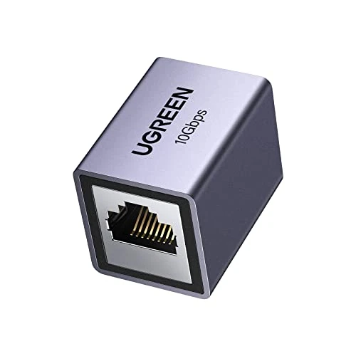 Limited offer: UGREEN RJ45 Coupler,10Gbps High-Speed Aluminum Ethernet Connector,Shielded Internet Joiner,LAN Network Extender Female to Female for Cat7, Cat6, Cat5e, Cat5(1 Pack) from 6.99 EUR to 5.94 EUR (save 15%)