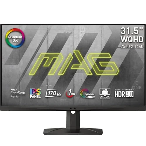Tijdelijke aanbieding: MSI MAG321QR QD écran plat de PC 80 cm (31.5") 2560 x 1440 pixels Wide Quad HD Noir van 542.89 EUR naar 542.89 EUR (korting 0%)