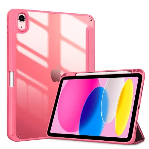 Offre limitée : ProCase Coque pour iPad (A16) 11ème Génération 11" 2025 / iPad 10ème Génération 10,9" 2022 - avec Porte-Stylet, Arrière Translucide Rigide en PC, Auto-Réveil/Sommeil -Rose de 10.99 € à 10.99 € (0.00% de remise)