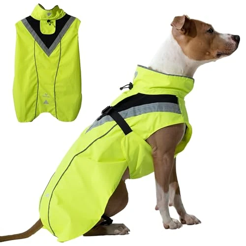 Offre limitée : DOGOPAL Imperméable Chien - Manteaux Imperméables Légers & Confortables pour Chiens de Petite, Moyenne et Grande Taille - Manteau à Surface Réfléchissante avec Ouverture Harnais - (Jaune, M) de 29.90 EUR à 29.90 EUR (remise 0%)