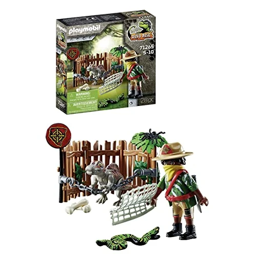 Limited offer: Playmobil 71265 Dino Rise Baby Spinosaurus, Dinosaur in a cage, jurrasic World, Fun Imaginative Role-Play, PlaySets Suitable for Ages 5+ from 13.99 EUR to 13.99 EUR (save 0%)
